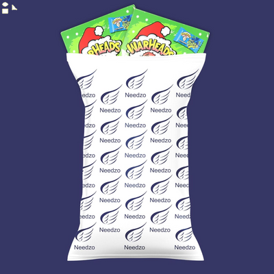 Warheads Christmas Stocking Stuffer Activity Book with Sour Taffy Candy, Individually Wrapped Fruit Flavored Taffies, (Pack of 2)
