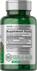  Aged Black Garlic Capsules 1500Mg | 60 Count | Fermented Extract Supplement | Non-Gmo, Gluten Free