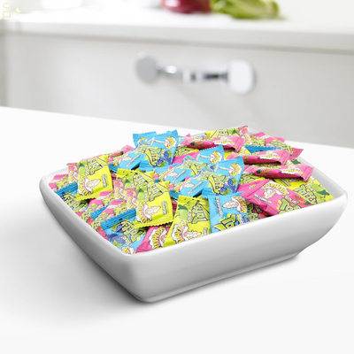 Warheads Christmas Stocking Stuffer Activity Book with Sour Taffy Candy, Individually Wrapped Fruit Flavored Taffies, (Pack of 2)