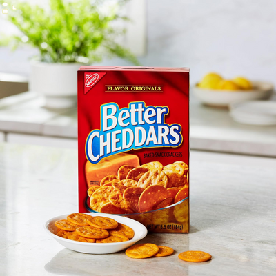 NABISCO Better Cheddars Baked Snack Crackers, 6.5 Oz