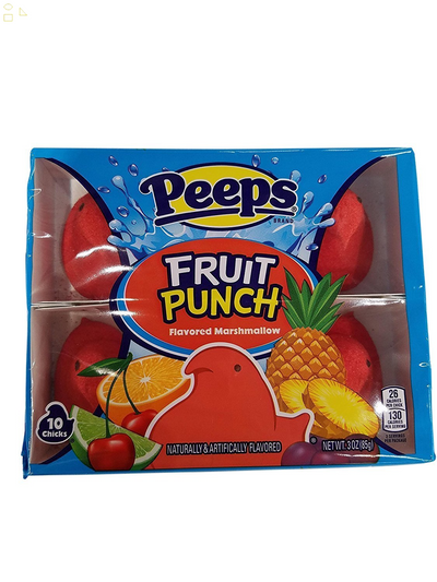 Peeps Fruit Punch Flavored Marshmallow, 10 Chicks, 3Oz