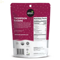 Elan Organic Sun-Dried Thompson Raisins, 7.9 Oz, Dried Fruits, No Added Sugar, Non-Gmo, Vegan, Gluten-Free, Kosher, Healthy Snacks, Naturally Sweet Snack