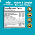 Vitamin B Complex with Vitamin C and Folic Acid - All B Vitamins 100 Veggie Caps