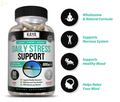 (2 Pack) Natural anti Anxiety & Stress Relief 60Ct Calcium 5-HTP Ashwagandha