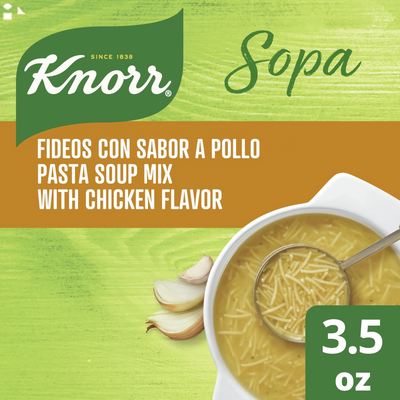 Knorr Sopa Chicken Noodle Pasta Soup Mix, 3.5 Oz Pouch 