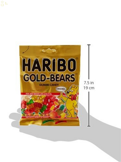 HARIBO Gummi Candy, Original Goldbears, 5 Oz. Bag