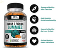 Omega 3 Gummies 60Ct, Supports Joint Inflammation, Heart, Brain & Overall Health