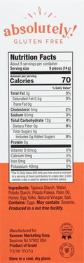 Absolutely Gluten Free Crackers, Original 4.4-Ounce