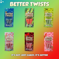Better Twists - Premium Australian-Style Licorice - Vegan, Fat Free, and Kosher Candy - 4.4Oz Resealable Bag