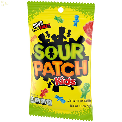 SOUR PATCH KIDS Original Soft & Chewy Candy, 8 Oz Bag