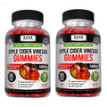 (2 Pack) Apple Cider Vinegar Gummies 60Ct 1000Mg for Cleanse Detox