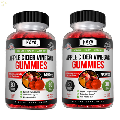 (2 Pack) Apple Cider Vinegar Gummies 60Ct 1000Mg for Cleanse Detox