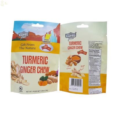 615 plus Ginger Candy Chewy Ginger Chew (Turmeric, 0.84 Ounce, Pack of 1)