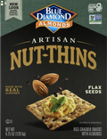 Blue Diamond Almond Cracker Crisps, Flax Seed, 4.25 Oz