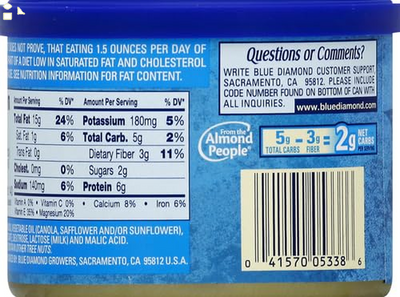 Blue Diamond Almonds, Bold Salt 'N Vinegar, 6 Ounce