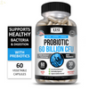 (2 Pack) Probiotic 60 Billion with Prebiotics Immune Function Healthy Digestion
