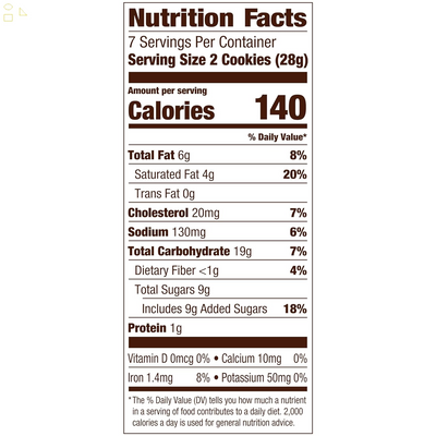 Pepperidge Farm Farmhouse Thin and Crispy Dark Chocolate Chip Cookies, 6.9 OZ Bag (14 Cookies)