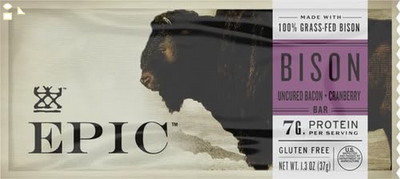 Epic Provisions, Bison Bacon Cranberry Bar, 1.3 Ounce