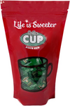 By the Cup Apple Warheads Extreme Sour Hard Candy, Individually Wrapped, 1 Lb Bag