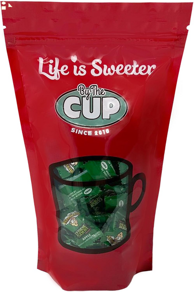 By the Cup Apple Warheads Extreme Sour Hard Candy, Individually Wrapped, 1 Lb Bag