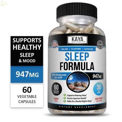 Deep Sleep Formula 60Ct, Fall Asleep & Stay Asleep, Melatonin Sleeping Aid