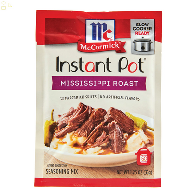 Mccormick Mississippi Roast Instant Pot Seasoning Mix, 1.25 Oz Envelope Packing May Vary