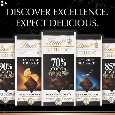Lindt Excellence Sea Salt Bar, 3.5 Oz