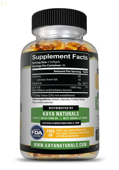 CLA 60Ct - Fat Burner, Appetite Suppressant, Lean Muscle and Tone