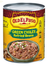 Old El Paso Green Chiles Refried Beans, 16 Oz.