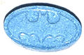 Batman Nemesis Sour Blue Raspberry Candy Collector Batman Logo Tin - One (1) Tin - Batman Emblem Shapped Candies - Joker