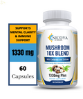 10X Mushroom Complex Supplement- Lions Mane, Reishi, Shiitake, Immune Capsule