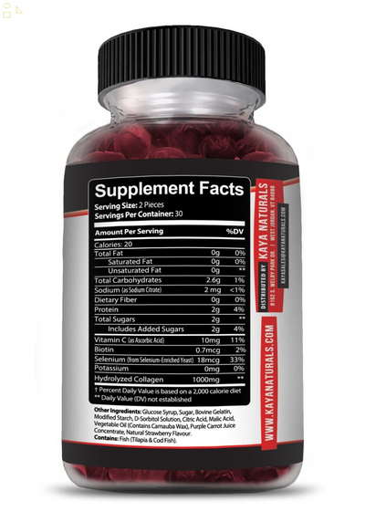 Collagen Vitamin Gummies for Hair Skin & Nails, Premium Collagen Supplement