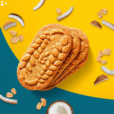 Belvita Toasted Coconut Breakfast Biscuits, 5 Packs (4 Biscuits per Pack)