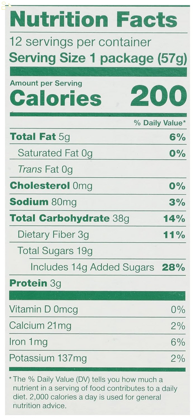 Nature'S Bakery Fig Bar, Apple Cinnamon, 2 Oz