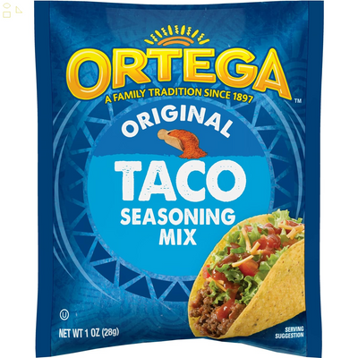Ortega Seasoning Mix, Taco, 1 Ounce Packaging may vary