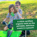 Gogo Squeez Fruit on the Go Organic, Apple Apple, 3.2 Oz (Pack of 4), Unsweetened Organic Fruit Snacks for Kids, Gluten Free, Nut Free and Dairy Free, Recloseable Cap, BPA Free Pouches