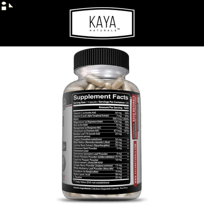 Blood Sugar Support 120Ct Glucose Support Alpha Lipoic Acid Cinnamon Magnesium