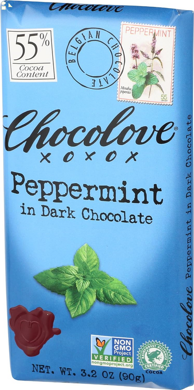 Chocolove Peppermint in Dark Chocolate, 3.2 Oz