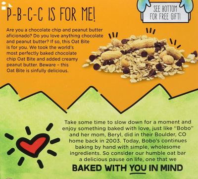 Bobo'S Oat Bites, Peanut Butter Chocolate Chip, 1.3 Ounce-5 Count(Pack of 1)