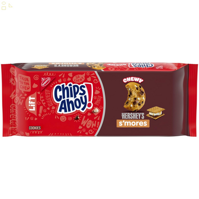 CHIPS AHOY! Chewy Hershey'S S'Mores Milk Chocolate Chip Cookies, Limited Edition, 9.6 Oz Packs