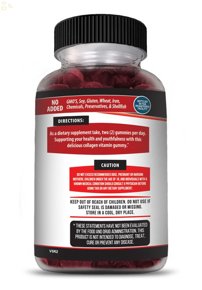 (2 Pack) Collagen Gummies for Hair Skin and Nail, Premium Collagen Supplement