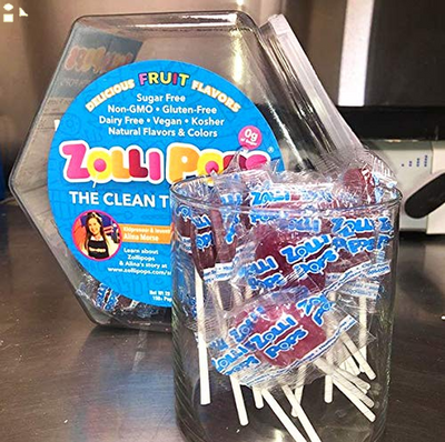Zollipops Clean Teeth Zolli Drops 1.6Oz - Peppermint Flavor for Dental-Friendly and Delicious Sugar-Free Snacking