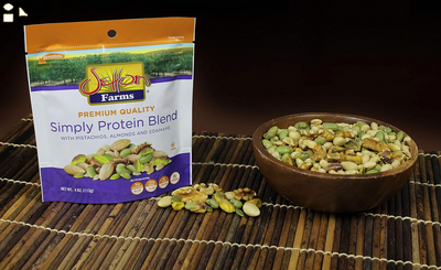 Setton Farms Simply Protein Nut Blend with Pistachios, Almonds and Edamame, 4 Oz Resealable Bag