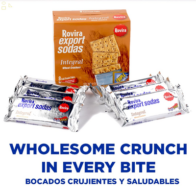 Rovira Whole Wheat Crackers - Crunchy and Tasty Snack for Tea or Coffee - 9 Oz (Pack of 1)