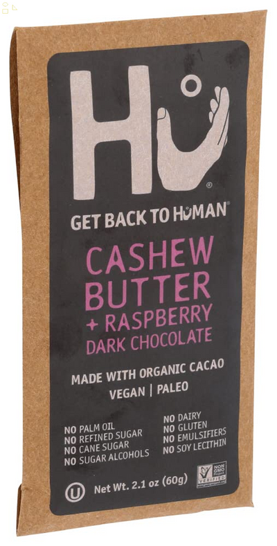 HU KITCHEN Raspberry Cashew Butter Chocolate Bar, 2.1 OZ