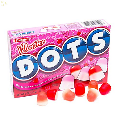 Tootsie Valentine Dots Candy, 6-Ounce Pack