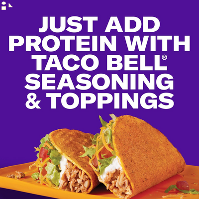 Taco Bell Mild Seasoned Flavor Crunchy Taco Shells, 12 Ct, 4.8 Oz Box