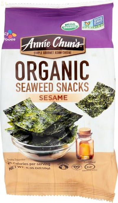 Annie Chun'S Snack Seaweed Sesame Organic, 0.35 Oz,1-Sample Pack