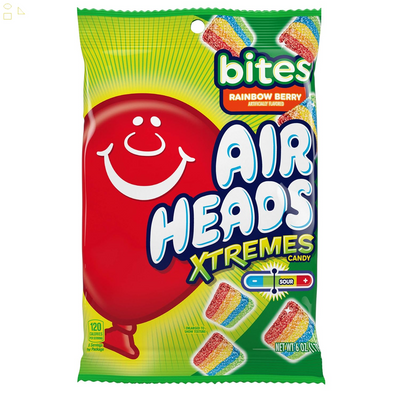 Airheads Xtreme Bites Rainbow Berry, Party, 6Oz
