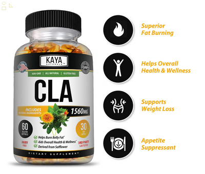 (2 Pack) CLA 60Ct - Fat Burner, Appetite Suppressant, Get Toned
